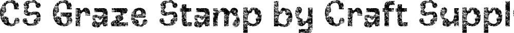 CSGrazeStamp-Regular Demo font
