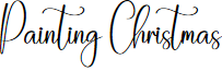 Painting Christmas font