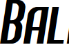 Balhattan Italic font