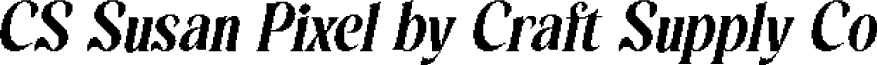 CS Susan Pixel Regular Demo font