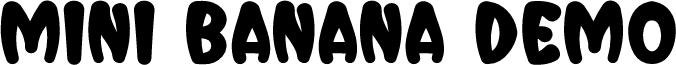 MiniBananaDemo font