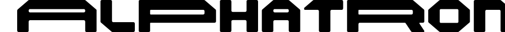 Alphatron Demo Display font