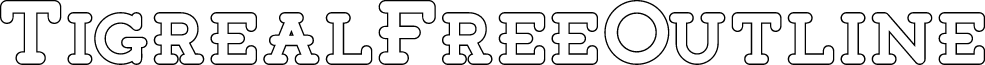 TigrealFree-Outline font