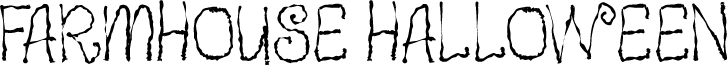 Farmhouse Halloween font
