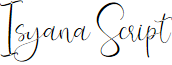 Isyana Script font