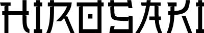 Hirosaki Regular font