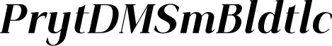 Priyati DEMO SemiBold Italic