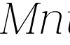 Montnapha DEMO ExtraLight Italic font