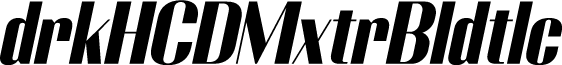 Adirek HC DEMO ExtraBold Italic