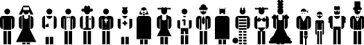 picto people Regular font