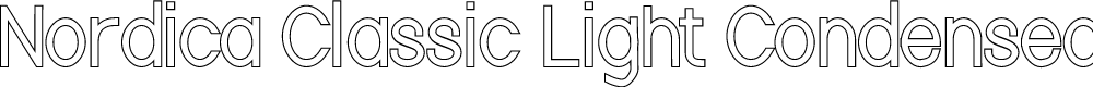 Preview image for Nordica Classic Light Condensed Outline