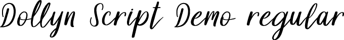 Preview image for Dollyn Script DEMO Regular