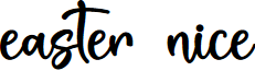 Easter Nice - Personal Use font