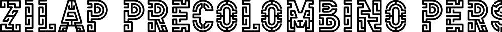 Zilap Precolombino Personal Use font