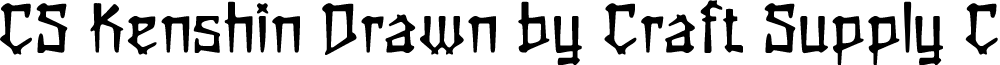 CSKenshinDrawn-Regular Demo font