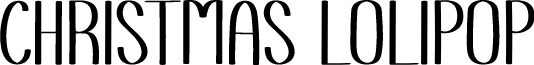 Christmas Lolipop font