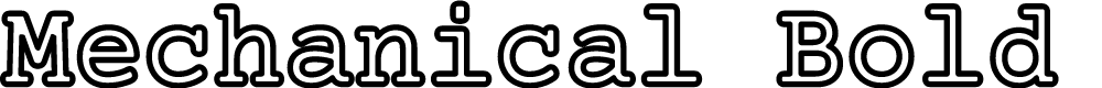 Preview image for Mechanical Bold Outline