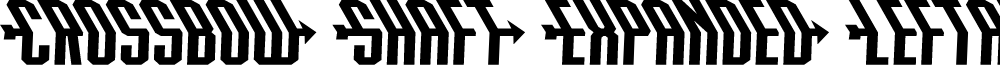 Crossbow Shaft Expanded Leftal