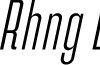 Rahong DEMO Light Italic font