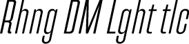Rahong DEMO Light Italic