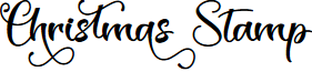 Christmas Stamp - Personal Use font