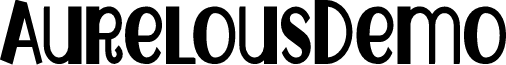 AurelousDemo font