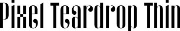 ST Pixel Teardrop DEMO Thin font