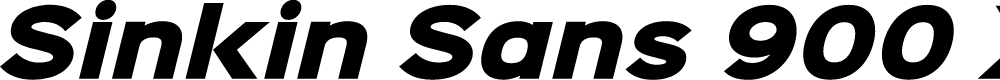 Preview image for Sinkin Sans 900 X Black Italic