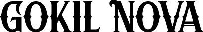 Gokil Nova font