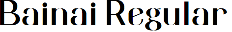 Bainai Regular font