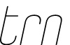 Uturna Round DEMO Thin Italic font