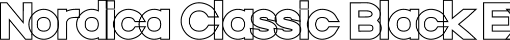 Preview image for Nordica Classic Black Extended Outline
