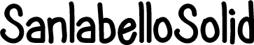 SanlabelloSolid font