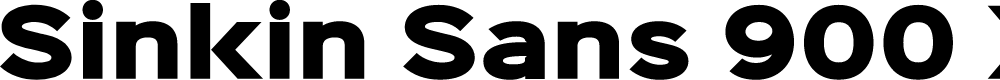 Preview image for Sinkin Sans 900 X Black