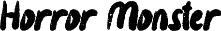 Horror Monster font