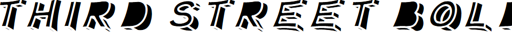 Third Street Bold font