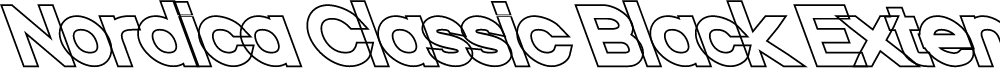 Preview image for Nordica Classic Black Extended Opposite Oblique Outline