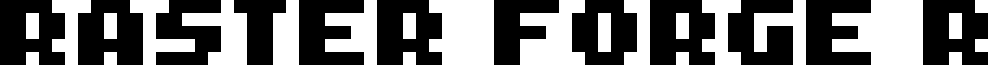 Raster Forge Regular font