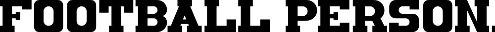 Football PERSONAL USE ONLY! font