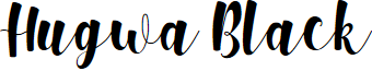 Hugwa Black font