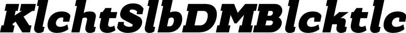 Kulachat Slab DEMO Black Italic