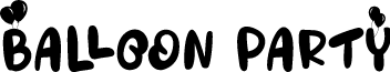 Balloon Party font