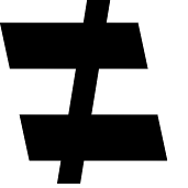 Not Equal Symbol (≠)
