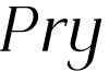 Priyati DEMO Light Italic font
