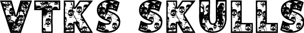 VTKS SKULLS font