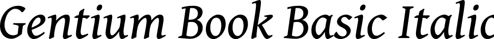 Preview image for Gentium Book Basic Italic