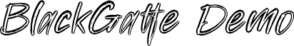 BlackGatte Demo font