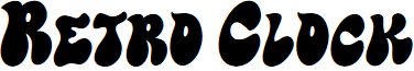 Retro Clock font