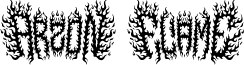 ARZON FIRE font