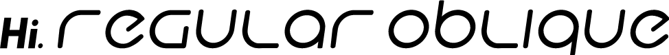 Preview image for Hi. Regular Oblique